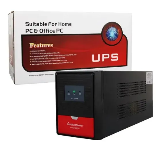 Andespower UPS1500VA 1500VA 12V9Ahx2 UPS Kesintisiz Güç Kaynağı Line - İnteraktif resmi