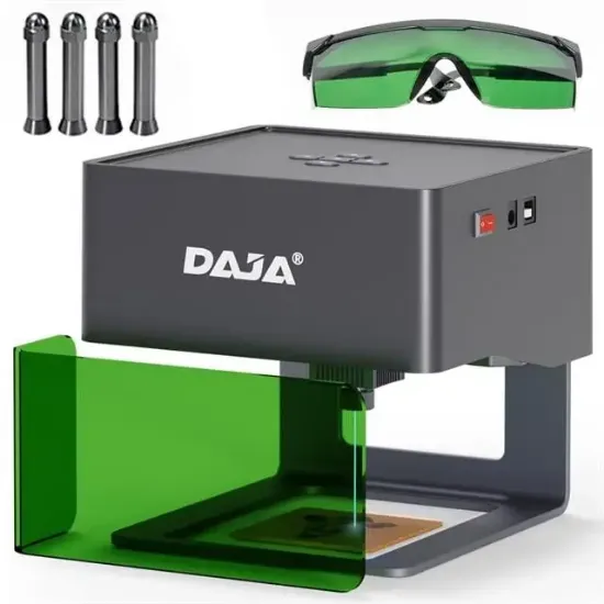 Daja DJ6 Lazer Gravür Baskı Kesim Oyma Makinesi - Profesyonel Lazer İşleme Cihazı resmi