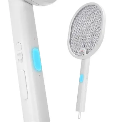 Asonic AS-A26 1200mAh 3000V Çıkış UV Işıklı Şarjli Katlanabilir Askılı Raket Sinek Öldürücü resmi