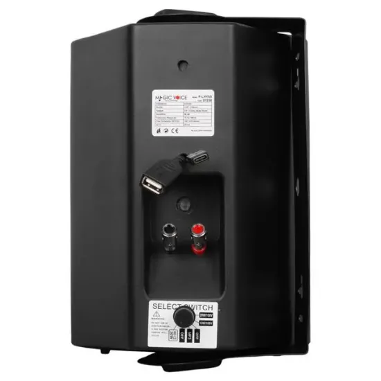 MagicVoice F-LHY5S 5.25" (13.5 CM) Hat Trafolu Duvar Tipi Sütun Hoparlör (20W RMS / 180W Peak - MP3 USB Uyumlu) - Siyah resmi