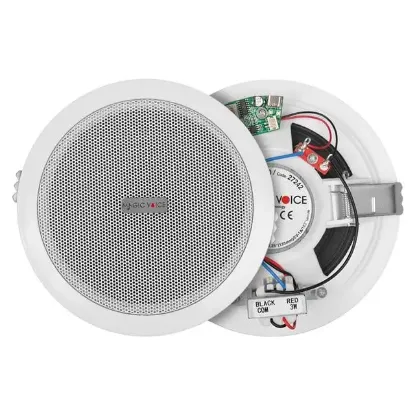 MagicVoice TPI-350 5.25" (13.5 CM) Hat Trafolu Alçıpan/Asma Tavan Tipi Hoparlör (6W RMS - MP3 USB Uyumlu) - Beyaz resmi