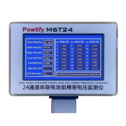 Powtify M6T24 24S Kanallı Yüksek Hassasiyetli Lityum Batarya Gerçek Zamanlı Voltaj Analizörü resmi