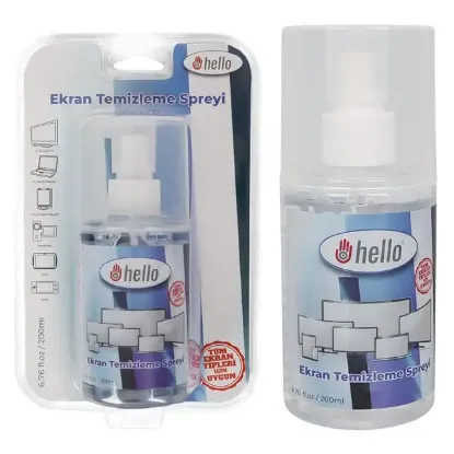 Hello HL-27268 200ML Profesyonel Ekran Temizleyici Sprey Telefon Tablet TV ve Laptop Temizleme Solüsyonu resmi