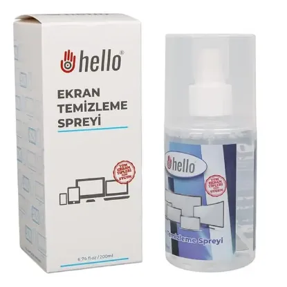 Hello HL-27270 200ML Profesyonel Ekran Temizleyici Sprey Telefon Tablet TV ve Laptop Temizleme Solüsyonu resmi