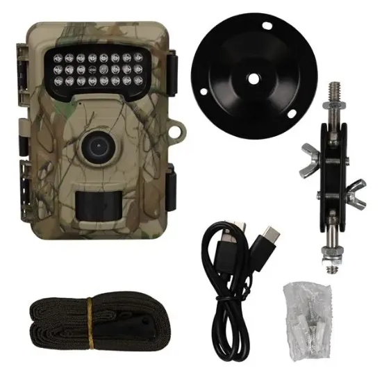 Powermaster RF06 20MP 24 Led PIR Sensörlü 2.0" Renkli Lcd Ekran 128GB SD Kart Destekli Fotokapan Kamuflaj Kamera resmi