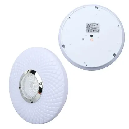 Powermaster PM-27329 Beyaz 30*6 Cm 24 Watt Bluetooth Hoparlörlü Tavan Aydınlatma (AL-BL302) Tornavida Hediyeli resmi