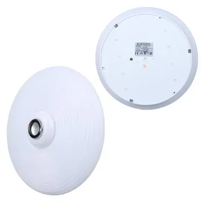 Powermaster PM-27330 Beyaz 35*10.5 Cm 24 Watt Bluetooth Hoparlörlü Tavan Aydınlatma (AL-BL303) Tornavida Hediyeli resmi