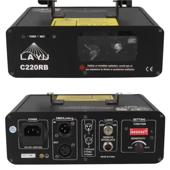 Layu C220RB Kırmızı-Mavi Çift Renk Beam Efekt Lazeri resmi