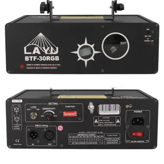 Layu BTF-30RGB White 1.5W RGB Animasyon ve Beam Lazer Sistemi resmi