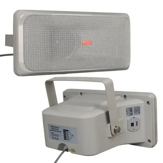 MagicVoice MV-29 13 CM 30 Watt Komütatörlü Hat Trafolu Gri Horn Sütun Hoparlör (Tekli Paket) resmi