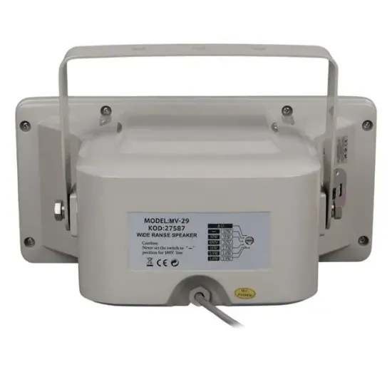 MagicVoice MV-29 13 CM 30 Watt Komütatörlü Hat Trafolu Gri Horn Sütun Hoparlör (Tekli Paket) resmi