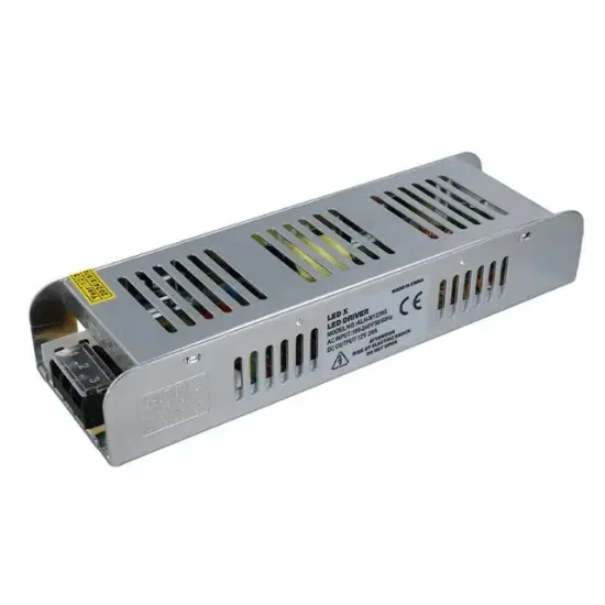 Ledx ALN-M1220S 12 Volt 20 Amper 240 Watt Slim Metal Kasa Adaptör 225x65x38mm resmi