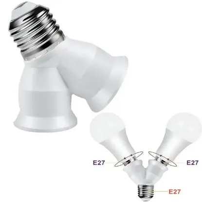 Ledx DY-101 E27 Duy Çoğaltıcı (Tek Duydan Çift E27 Lamba Bağlantısı) resmi