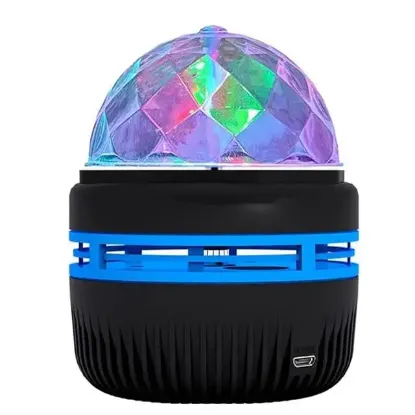 Ledx YQX-6888 Mini Usb'li 3 Watt Şarjlı Sihirli Rgb Led Disko Topu resmi