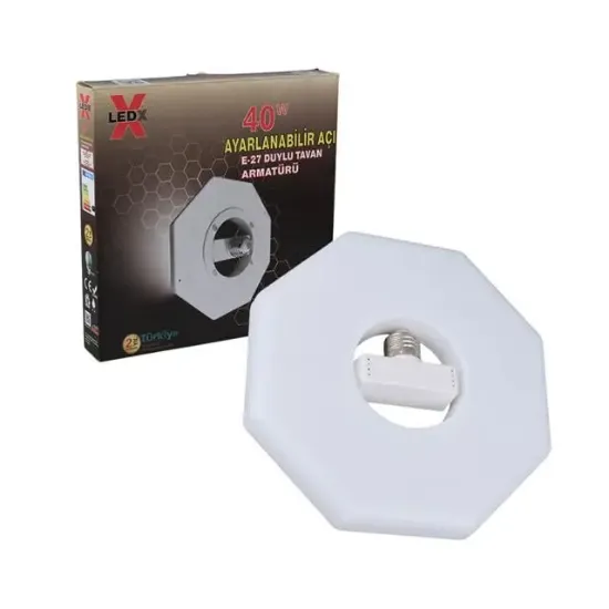 Ledx AL-OBGG 40 Watt Ayarlanabilir Açı E27 Duylu Beyaz Tavan Armatürü resmi