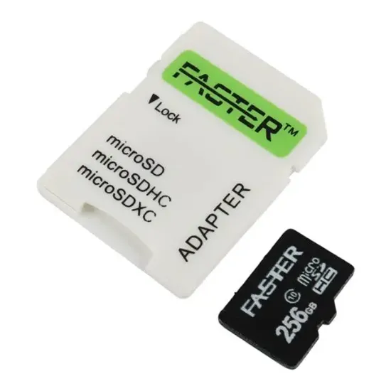Faster 256 GB UHS-I U1 Sınıf 10 Micro SDHC Hafıza Kartı resmi