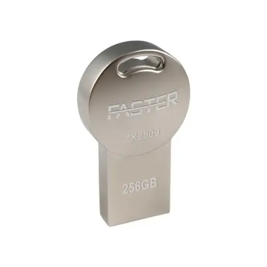 Faster 256 GB Dusl Serisi USB 3.0 Yüksek Hızlı Metal Flash Bellek resmi