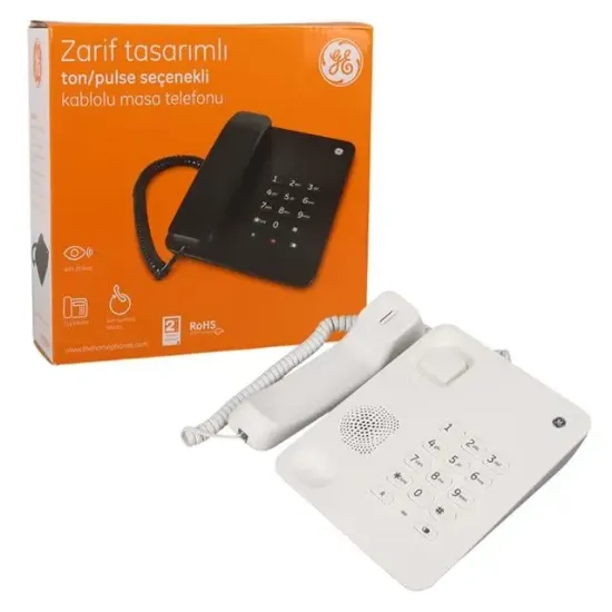 General Electric TK-30043 Ekransız Beyaz Masaüstü Telefon resmi