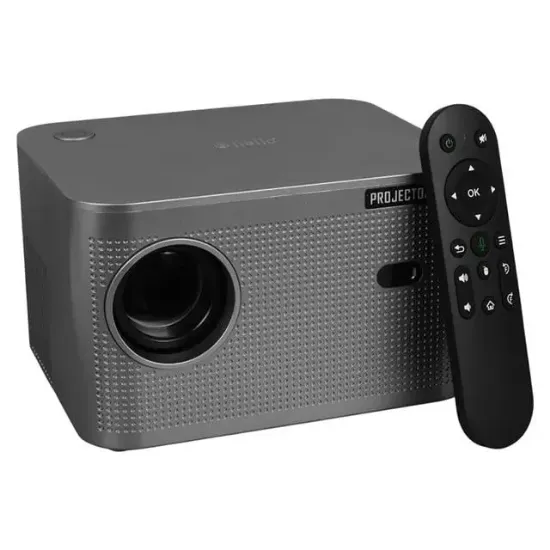 Hello HY350 Sesli Komutlu Android 11 Akıllı LED Projeksiyon FHD Kablosuz Görüntü Aktarım Destekli Ev Sinema Sistemi resmi