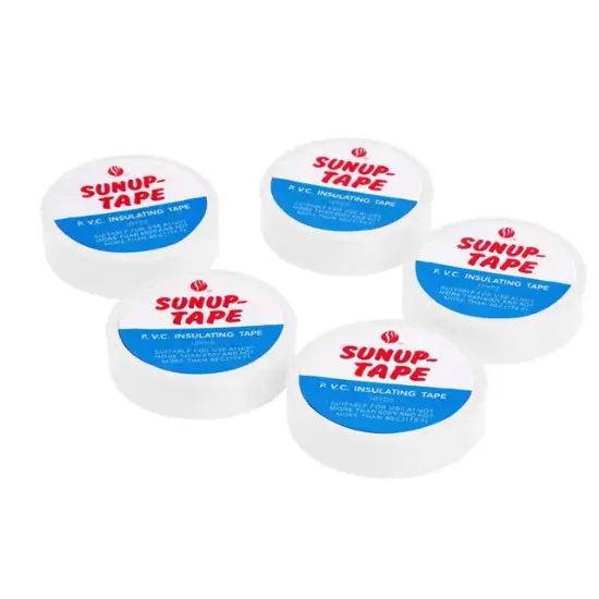 Sunup SN-27924 Beyaz 0.13x18mm İzole PVC Elektrik Yalıtım Bant (5'li Paket) resmi