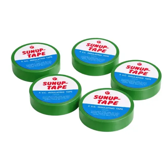 Sunup SN-27923 Yeşil 0.13x18mm İzole PVC Elektrik Yalıtım Bant (5'li Paket) resmi