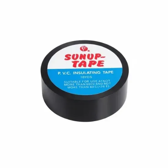 Sunup SN-27918 Siyah 0.13x18mm İzole PVC Elektrik Yalıtım Bant (5'li Paket) resmi