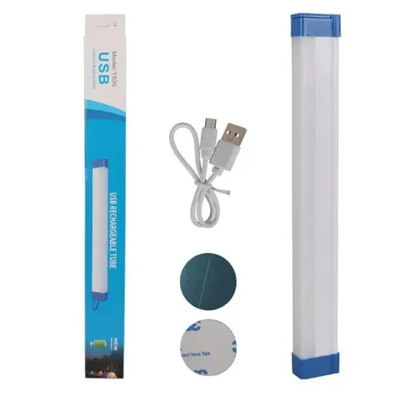 PowerMaster T530 32cm 40W Çubuk Portatif LED Işıldak Şarjlı Tüp Lamba 1200mAh resmi