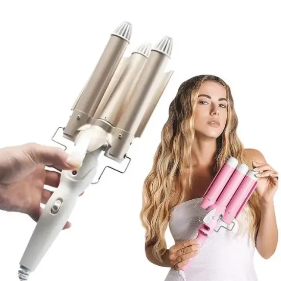 Premio T-0042 Triple Su Dalgası Profesyonel Saç Şekillendirici Maşası resmi