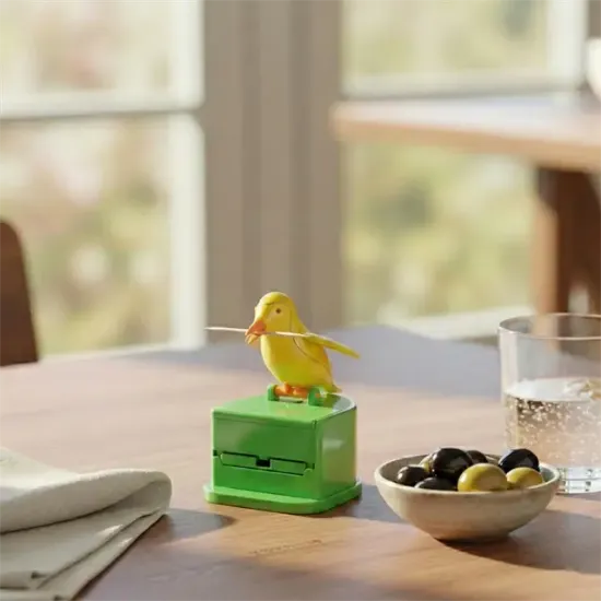 Sunup SN-28779 Penguen Figürlü Basmalı Kürdan Saklama Kutusu Kürdanlık resmi