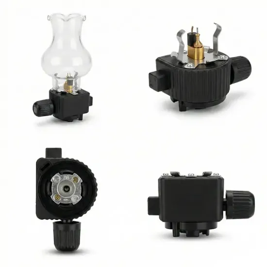 PowerMaster PM-28778 Cam Fanuslu Gaz Kartuş Uyumlu Nostaljik Kamp Lambası resmi