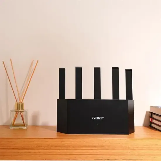 Everest EWR-X3000MBPS-V1 X3000Mbps Dualband 5*6dBi 1 Wan Port + 3 Lan Port Wi-Fi 6 Wisp+Ap+Repeater Destekli Kablosuz Wifi Router   resmi