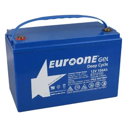 Euroone EG12100 12 Volt 100 Amper Deep Cycle Jel Akü resmi