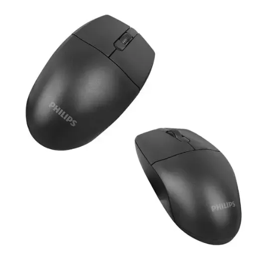Philips SPK7347B Kablosuz USB 1200DPI Sessiz Optik Mouse Siyah resmi