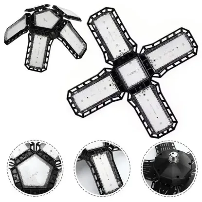 Ledx Ayarlanabilir Açılı 4 Kanatlı 108 Smd Ledli Galaxy Projektör Işığı 50W 5500 Lumen E27 32cm Çap resmi