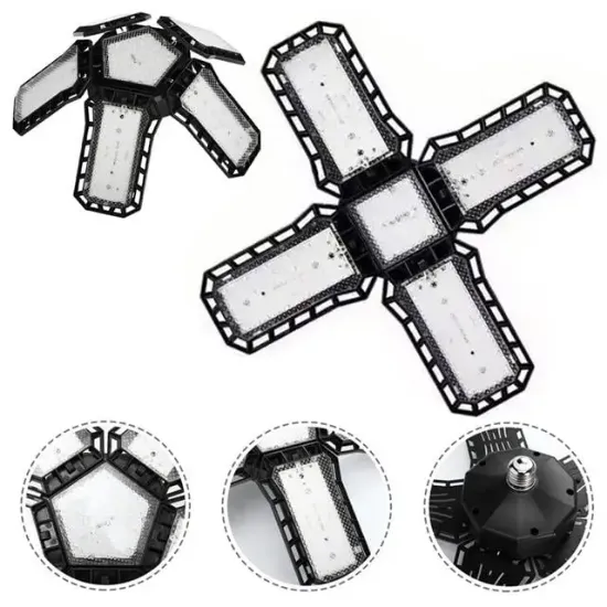 Ledx Ayarlanabilir Açılı 4 Kanatlı 108 Smd Ledli Galaxy Projektör Işığı 50W 5500 Lumen E27 32cm Çap resmi