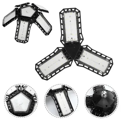 Ledx Ayarlanabilir Açılı 3 Kanatlı 72 Smd Ledli Galaxy Projektör Işığı 40W 4400 Lumen E27 32cm resmi