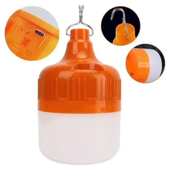 Ledx LN-OR20G 20 Watt TYPE-C Şarjlı Taşınabilir Asma Kancalı Kamp Çadır Lambası 6500K 1200mAh 3 Modlu ABS Malzeme resmi