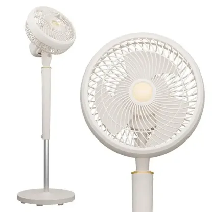 Everest Fan12 Dynabreeze 9'' 70 Watt 3 Hız Kademeli 2000RPM Çift Motorlu Vantilatör Krem Gold resmi