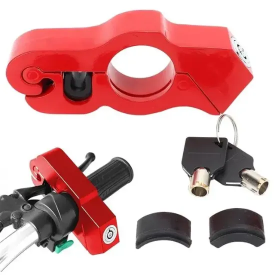 PowerMaster PM-29081 Motosiklet Scooter Elcik Gidon Fren Kilidi Pratik Hırsızlık Emniyet Kilidi resmi