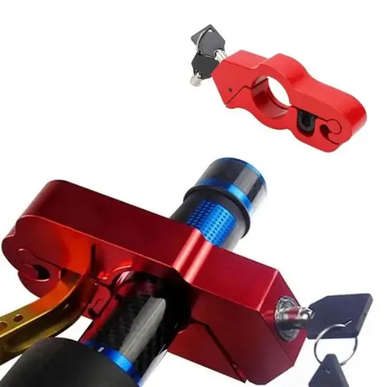 PowerMaster PM-29081 Motosiklet Scooter Elcik Gidon Fren Kilidi Pratik Hırsızlık Emniyet Kilidi resmi