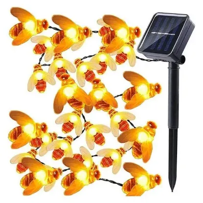 PowerMaster PM-29076 Solar Arı Figürlü 12M Dekoratif LED Aydınlatma Animasyonlu Bahçe Lambası resmi