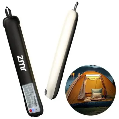 ZMR ZMR-385 Katlanır Şişirilebilir Beyaz Ledli Aydınlatma Tüpü USB Ve Güneş Enerjisi Şarjlı Armatür resmi