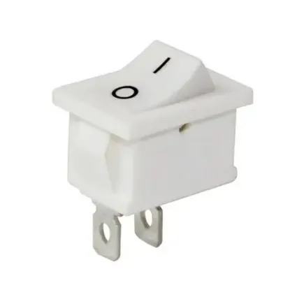 Powermaster IC-125B-1 Mini Beyaz Işıksız ON-OFF Anahtar resmi