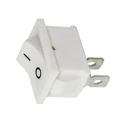 Powermaster IC-125B-1 Mini Beyaz Işıksız ON-OFF Anahtar resmi