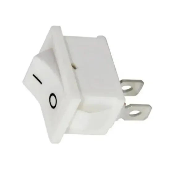 Powermaster IC-125B-1 Mini Beyaz Işıksız ON-OFF Anahtar resmi