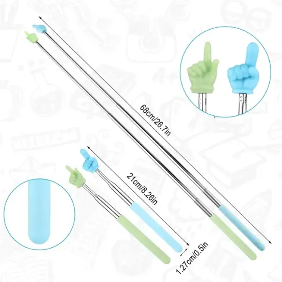 Sunup SN-29159 Parmak İşaretli Teleskobik İşaret Çubuğu Sunum Kalemi resmi