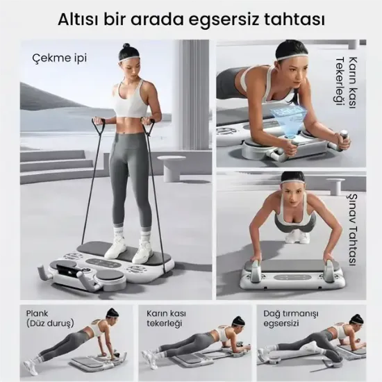 Sunup SN-29123 Çok Fonksiyonlu Fitness Pilates Karın Egzersiz Aleti resmi