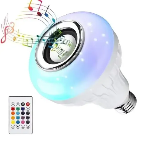 Ledx Al-SPKR Kumandalı Bluetooth Hoparlör Ampul 500 Lümen Rgb Ledli E27 Lamba resmi