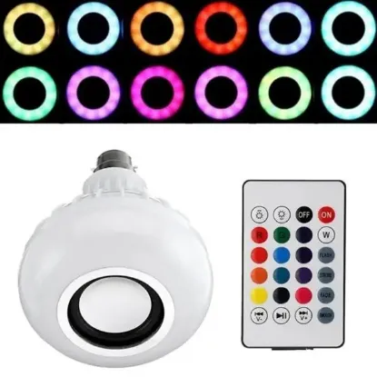 Ledx Al-SPKR Kumandalı Bluetooth Hoparlör Ampul 500 Lümen Rgb Ledli E27 Lamba resmi