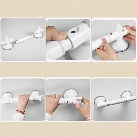 Sunup SN-29185 35 Cm Vantuzlu Kayma Düşme Önleyici Banyo Tuvalet Denge Tutacağı  resmi